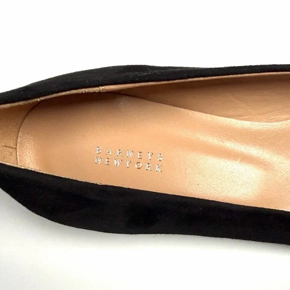 New Barneys New York Black Suede Flats Pointed Toe 36,5 US 6,5 - Picture 10 of 11